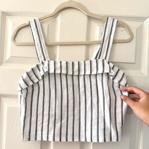 Oak & Trellis Striped Linen Tank Top